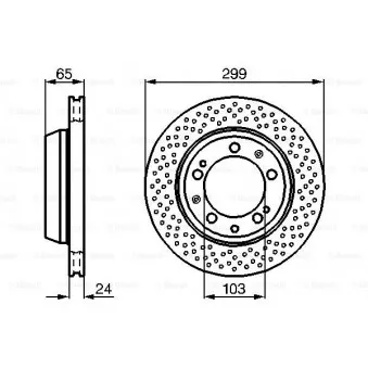 Jeu de 2 disques de frein arrière BOSCH 0 986 478 595