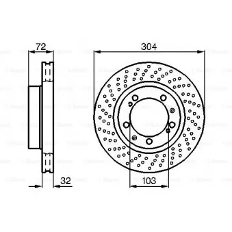 Disque de frein avant gauche BOSCH 0 986 478 599