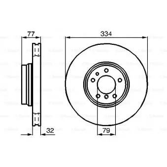 Jeu de 2 disques de frein avant BOSCH 0 986 478 623