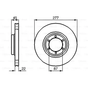 Jeu de 2 disques de frein avant BOSCH 0 986 478 635