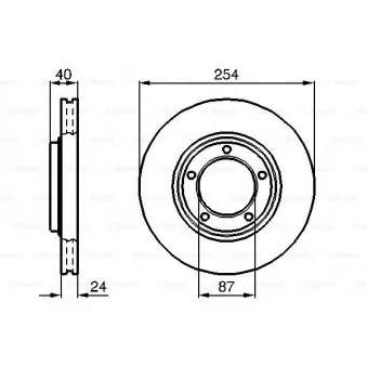 Jeu de 2 disques de frein avant BOSCH 0 986 478 663