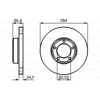 Jeu de 2 disques de frein avant BOSCH 0 986 478 686