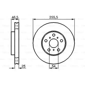 Jeu de 2 disques de frein avant BOSCH 0 986 478 724