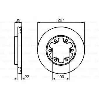 Jeu de 2 disques de frein avant BOSCH 0 986 478 806