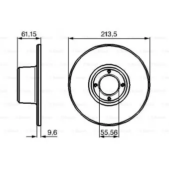 Jeu de 2 disques de frein avant BOSCH 0 986 478 811