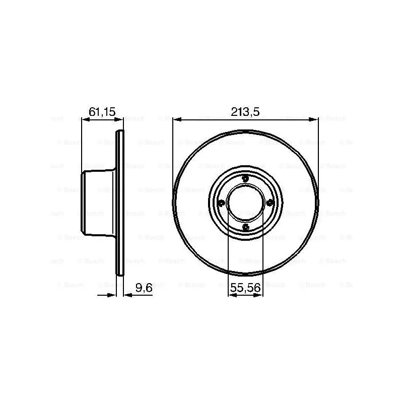 Jeu de 2 disques de frein avant BOSCH 0 986 478 811