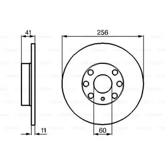 Jeu de 2 disques de frein avant BOSCH 0 986 478 880