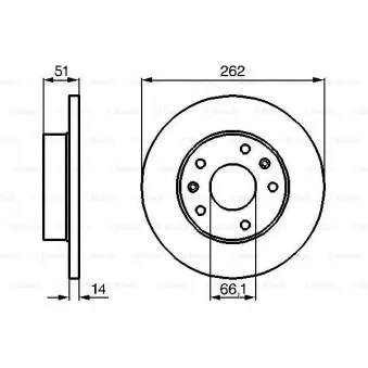 Jeu de 2 disques de frein avant BOSCH 0 986 478 991