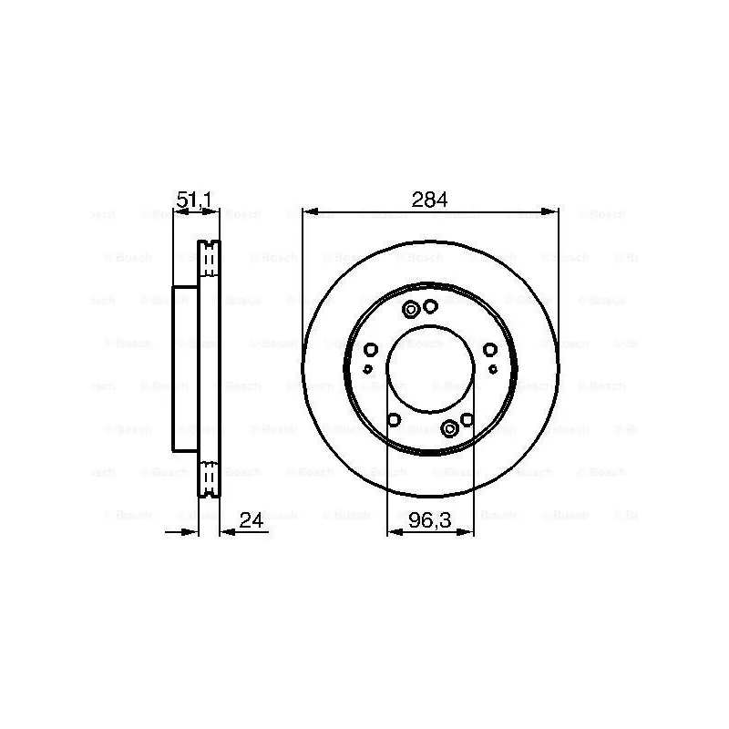 Jeu de 2 disques de frein avant BOSCH 0 986 479 020