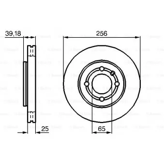 Jeu de 2 disques de frein avant BOSCH 0 986 479 054