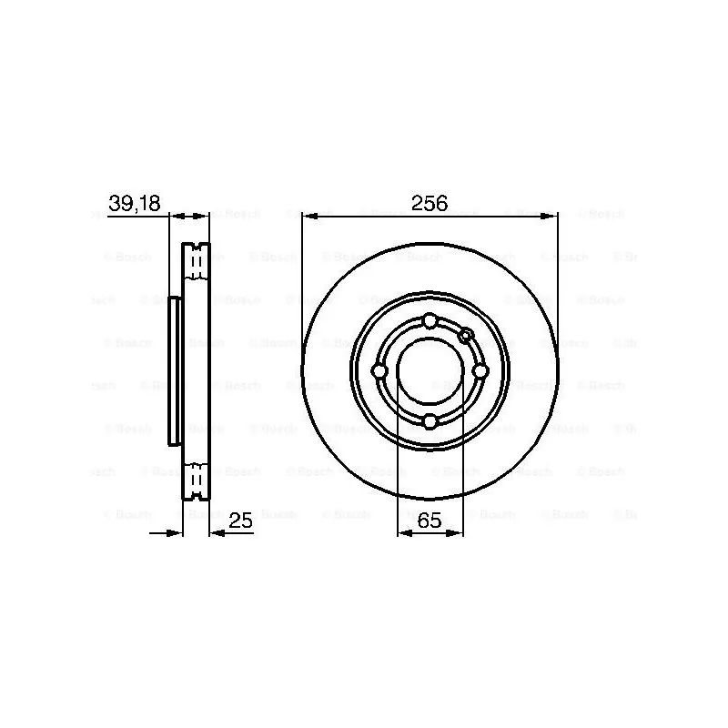 Jeu de 2 disques de frein avant BOSCH 0 986 479 054