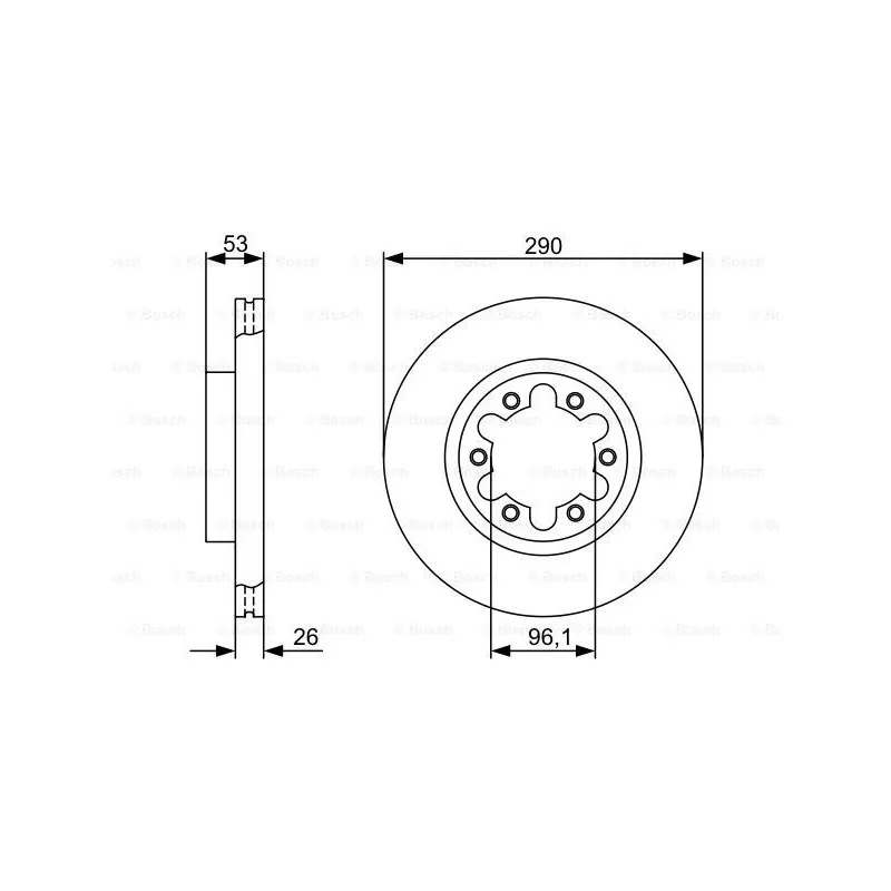 Jeu de 2 disques de frein avant BOSCH 0 986 479 355