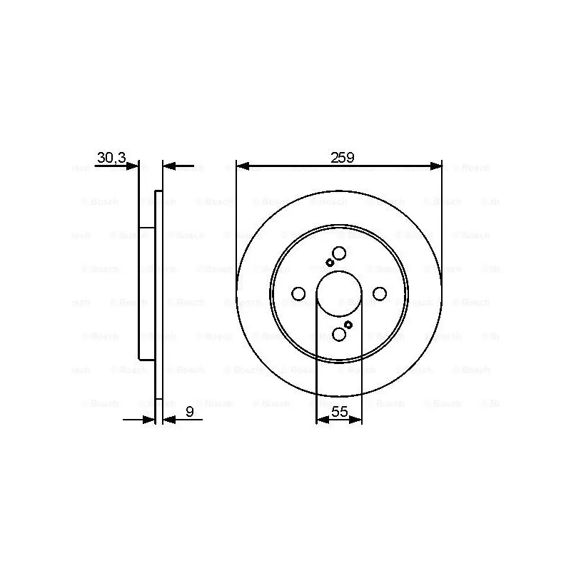 Jeu de 2 disques de frein arrière BOSCH 0 986 479 420