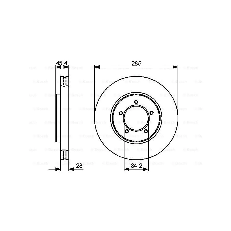 Jeu de 2 disques de frein avant BOSCH 0 986 479 427