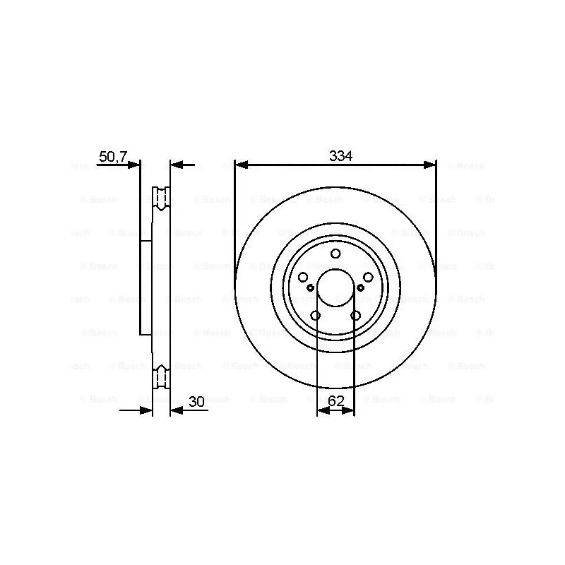 Disque de frein avant gauche BOSCH 0 986 479 433