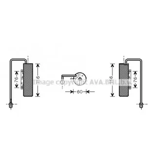 Filtre déshydratant, climatisation AVA QUALITY COOLING OLD336