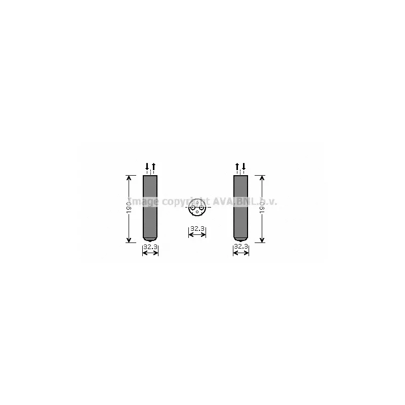 Filtre déshydratant, climatisation AVA QUALITY COOLING OLD343