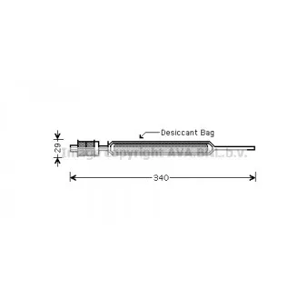 Filtre déshydratant, climatisation AVA QUALITY COOLING OLD378