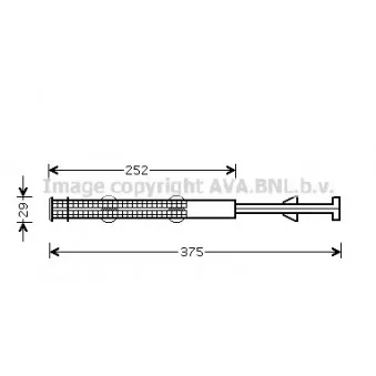Filtre déshydratant, climatisation AVA QUALITY COOLING OLD379