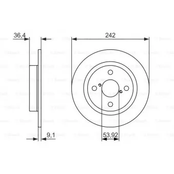 Jeu de 2 disques de frein avant BOSCH 0 986 479 879