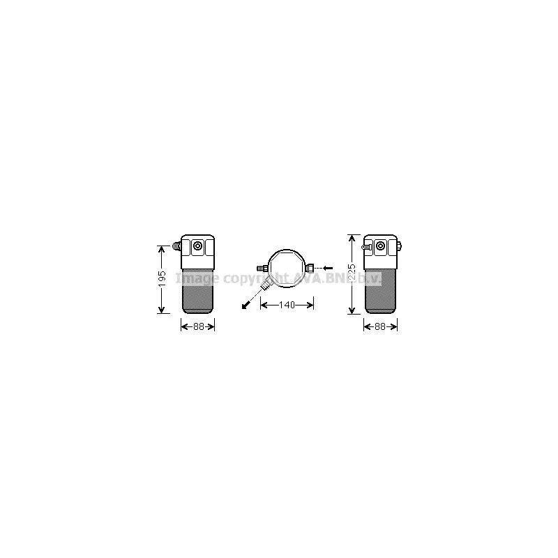 Filtre déshydratant, climatisation AVA QUALITY COOLING OLD541