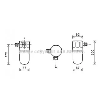 Filtre déshydratant, climatisation AVA QUALITY COOLING OLD563
