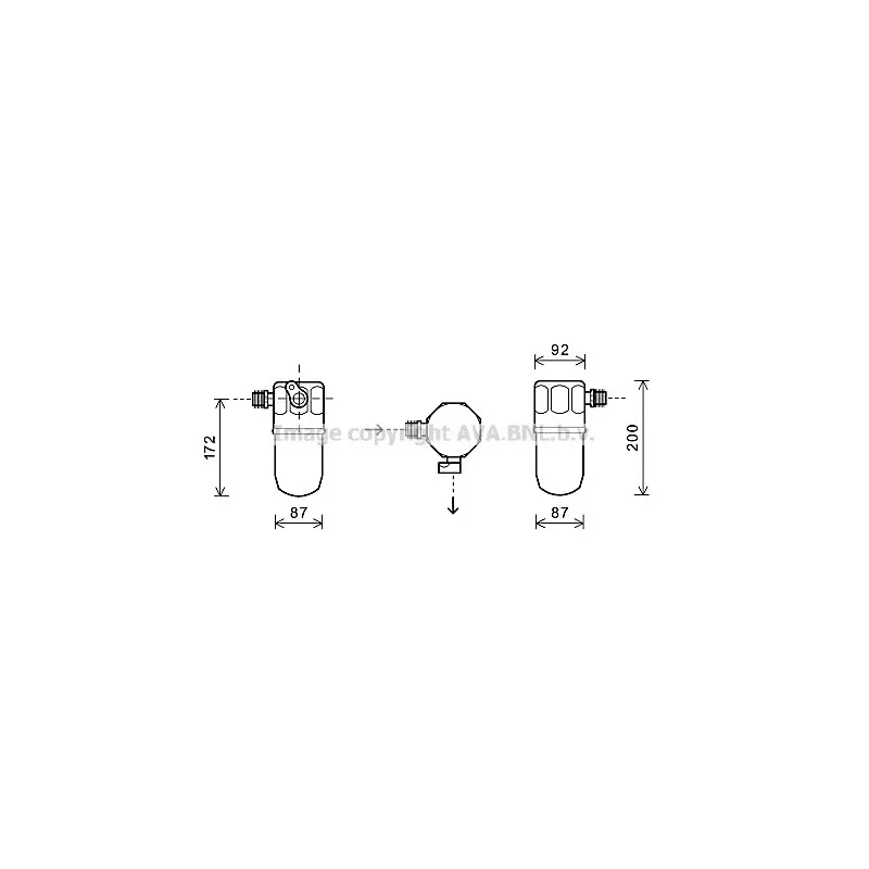 Filtre déshydratant, climatisation AVA QUALITY COOLING OLD563