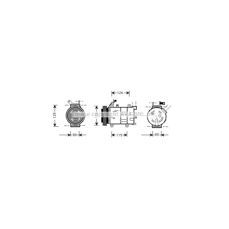 Compresseur, climatisation AVA QUALITY COOLING OLK021