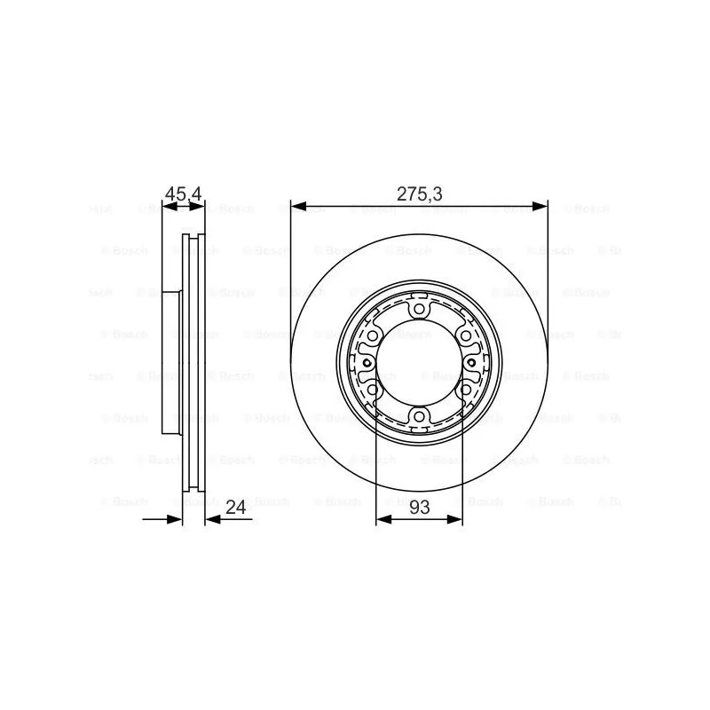 Jeu de 2 disques de frein avant BOSCH 0 986 479 R40