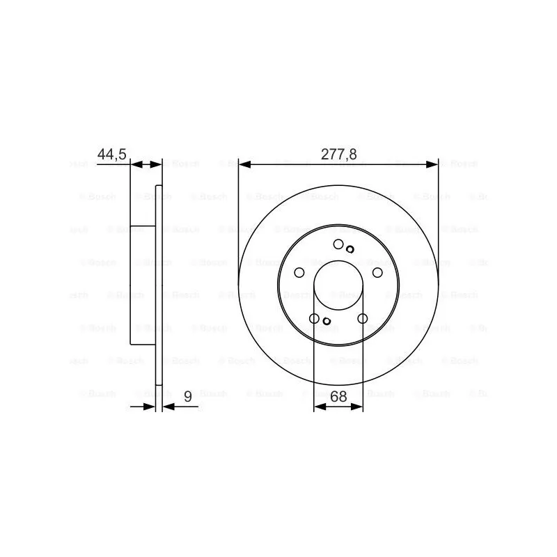 Jeu de 2 disques de frein arrière BOSCH 0 986 479 T86