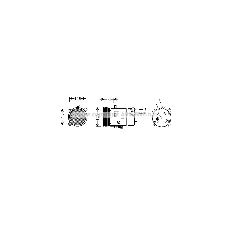 Compresseur, climatisation AVA QUALITY COOLING OLK276