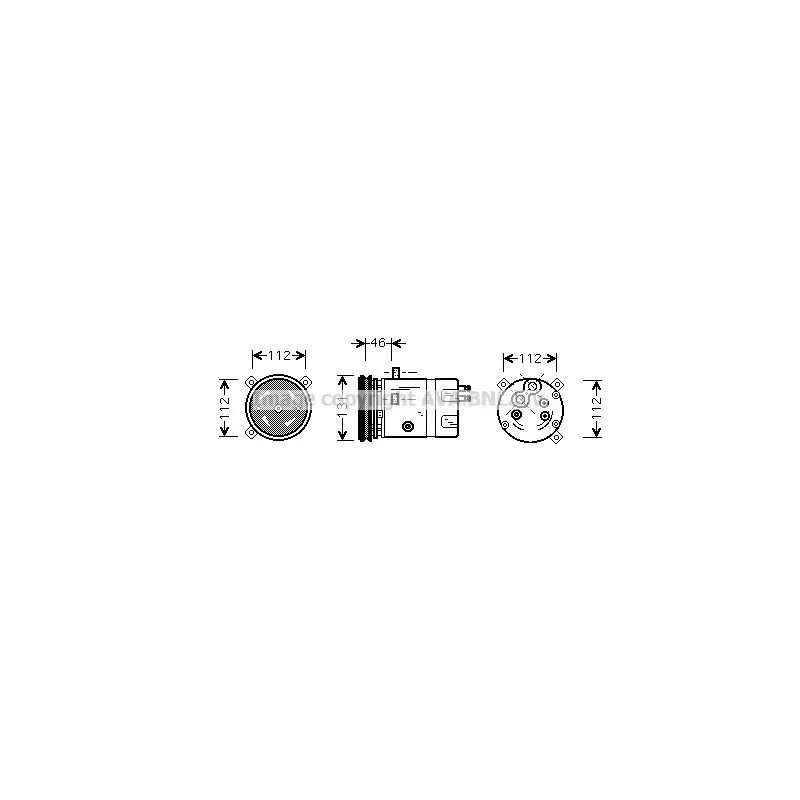 Compresseur, climatisation AVA QUALITY COOLING OLK278