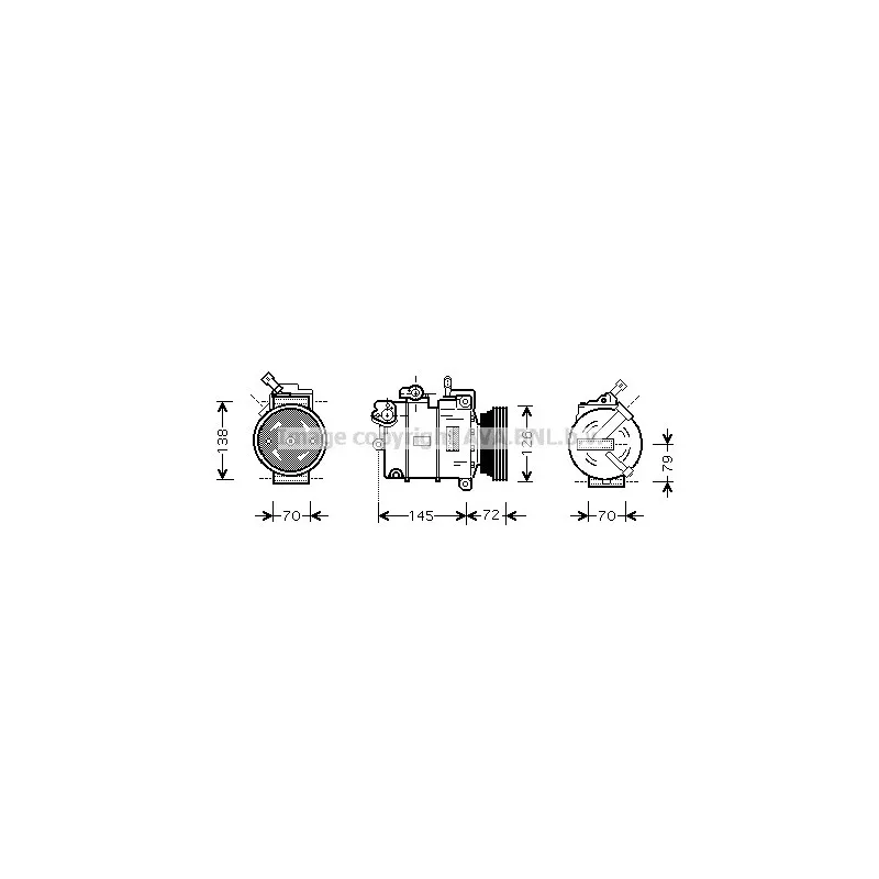 Compresseur, climatisation AVA QUALITY COOLING OLK376