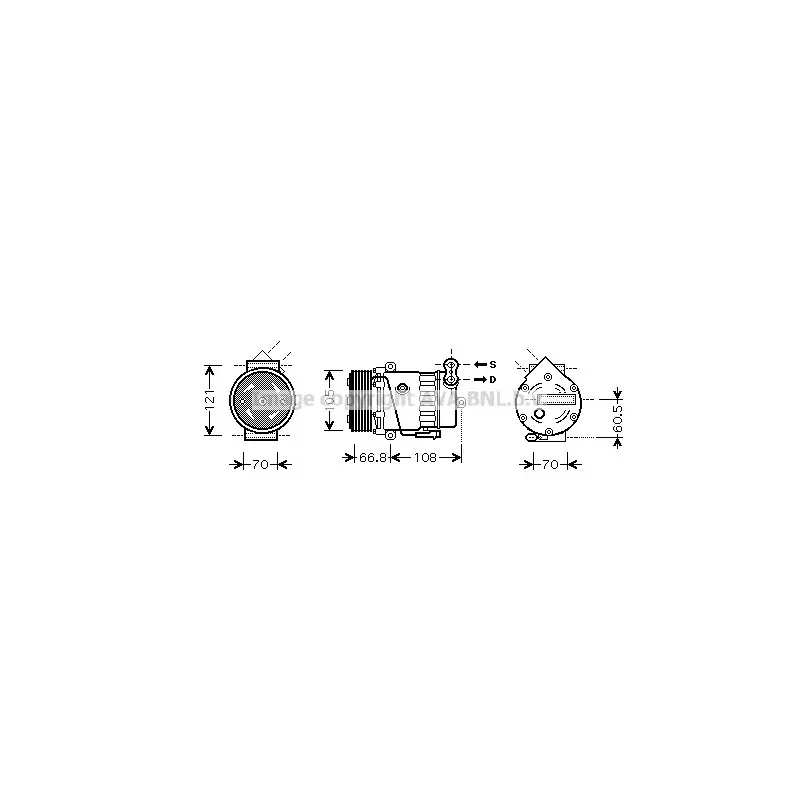 Compresseur, climatisation AVA QUALITY COOLING OLK389