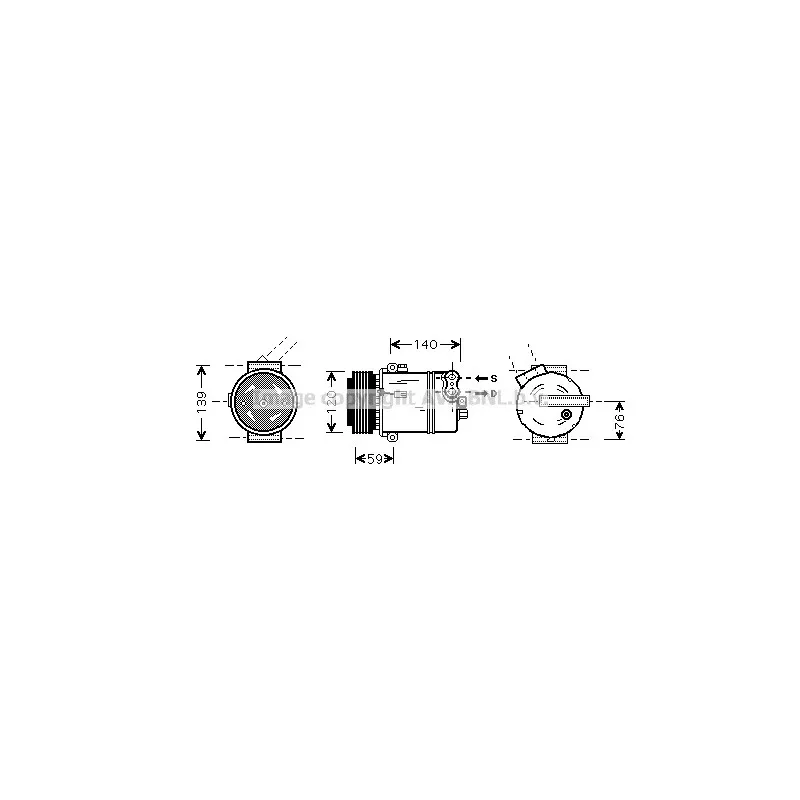 Compresseur, climatisation AVA QUALITY COOLING OLK409