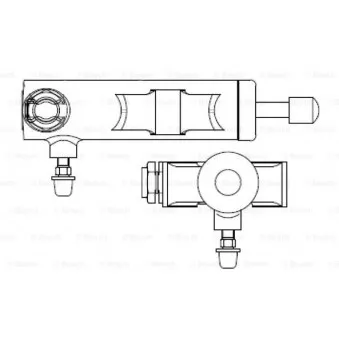 Cylindre récepteur, embrayage BOSCH 0 986 486 597