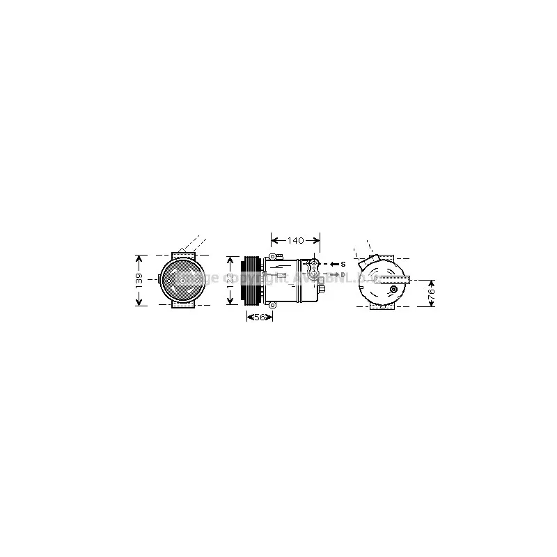 Compresseur, climatisation AVA QUALITY COOLING OLK463