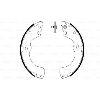 Jeu de mâchoires de frein BOSCH 0 986 487 631