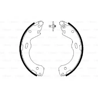 Jeu de mâchoires de frein BOSCH 0 986 487 654