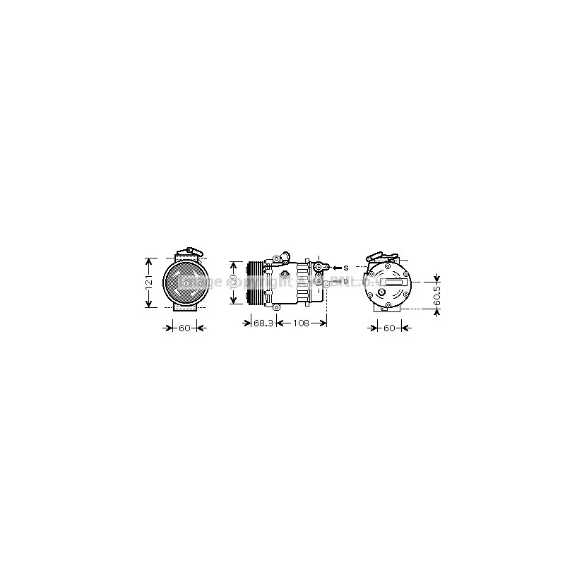 Compresseur, climatisation AVA QUALITY COOLING OLK466