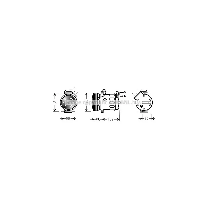 Compresseur, climatisation AVA QUALITY COOLING OLK475