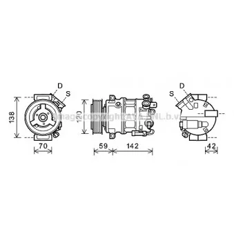 Compresseur, climatisation AVA QUALITY COOLING OLK576
