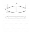 Jeu de 4 plaquettes de frein avant BOSCH 0 986 494 541 - Visuel 1