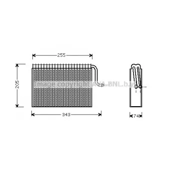 Evaporateur climatisation AVA QUALITY COOLING OLV171
