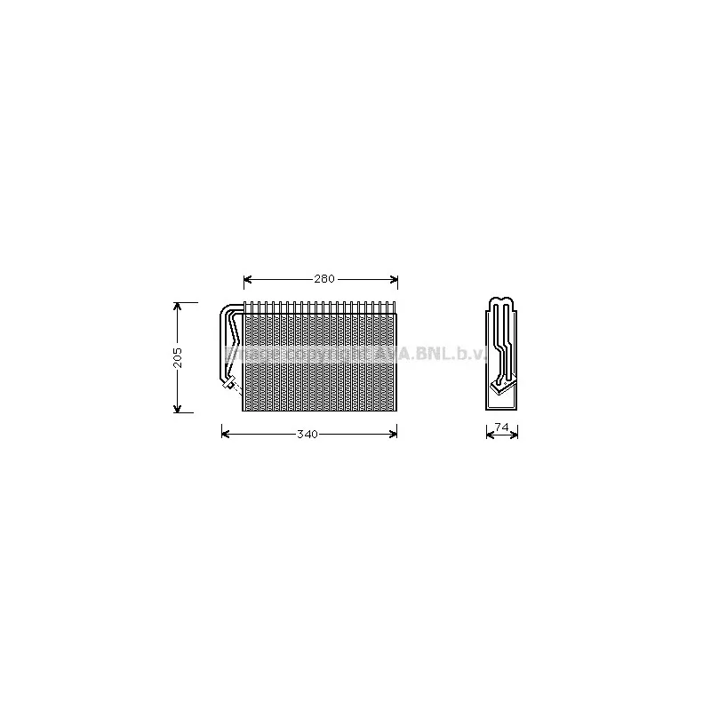 Evaporateur climatisation AVA QUALITY COOLING OLV289
