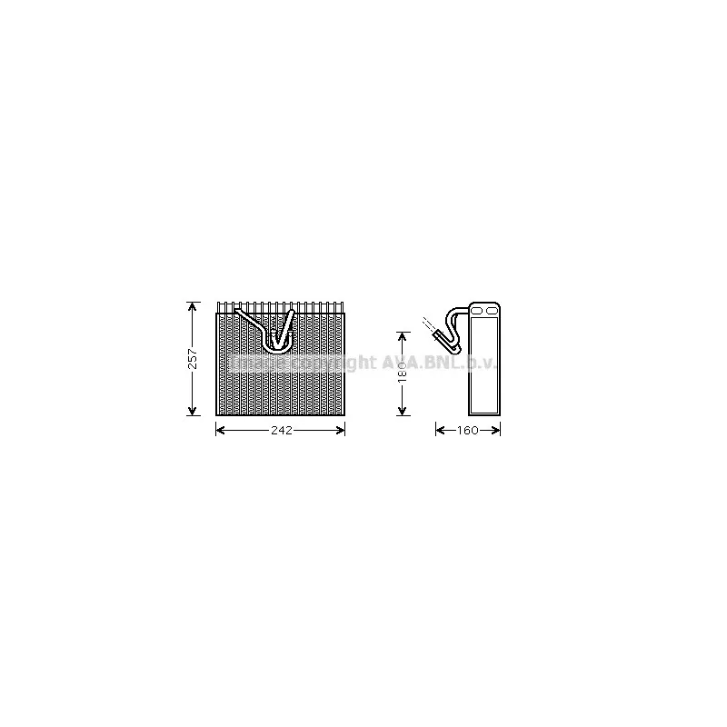 Evaporateur climatisation AVA QUALITY COOLING OLV328