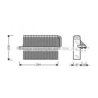 Evaporateur climatisation AVA QUALITY COOLING OLV344