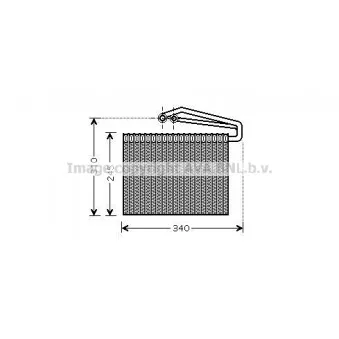 Evaporateur climatisation AVA QUALITY COOLING OLV400