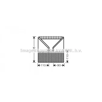 Evaporateur climatisation AVA QUALITY COOLING OLV414