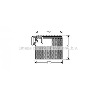 Evaporateur climatisation AVA QUALITY COOLING OLV481